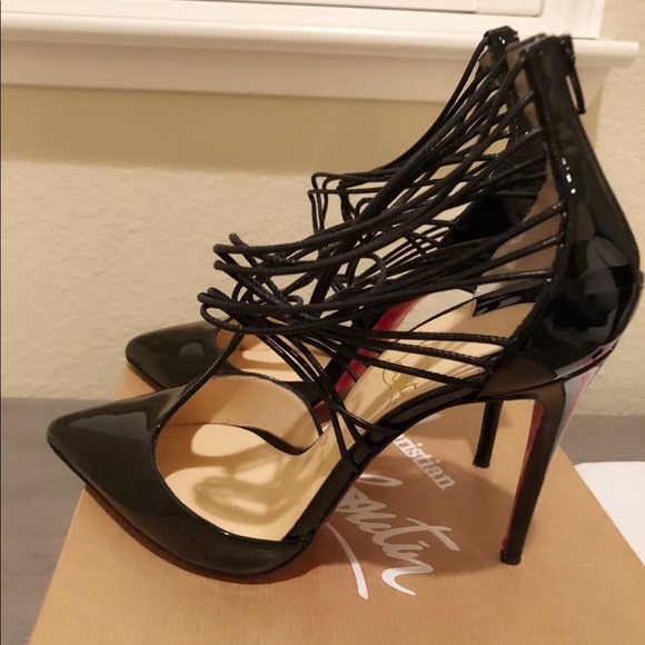 Christian Louboutin Confusa 100 Black Patent - Picture 4 of 6